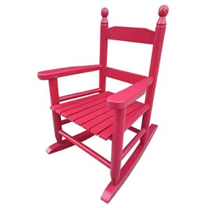 Singoulity Kids Rocking Chair, Toddler Kids Rocking Chair, Childrens Rocking Chair with Classic Rocker and Hardwood Construction (Red)