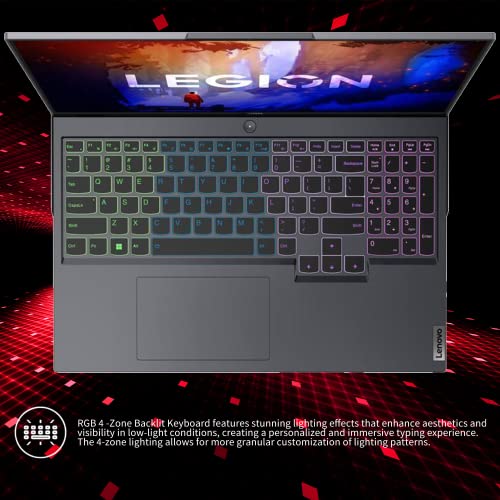 Lenovo 2022 Legion 5 Pro 16" QHD 165Hz Gaming Laptop, AMD Ryzen 7 6800H, 32GB DDR5 RAM, 1TB PCIe SSD, NVIDIA GeForce RTX 3070Ti 8G, RGB 4zone Backlit Keyboard, Grey, Win 11, 32GB SnowBell USB Card