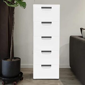 LGXSHOP Plastic Drawers Dresser Storage Cabinet,Stackable Vertical Clothes Storage Tower with 6 Drawers Bedroom Tall Small Chest Closet, Organizer Unit for Hallway Entryway Home