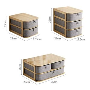 ZSEDP Fabric DrawerDrawer Storage Box Home Decoration Storage Cabinet Wood Oxford Cloth Storage Box Multi-Layer Simple Nordic Chest of Drawe (Color : D)