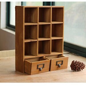 ZSEDP 1PC Office Wall Mounted Storage Box 11 Section Divided Cosmetic Cargo Storage Cabinets