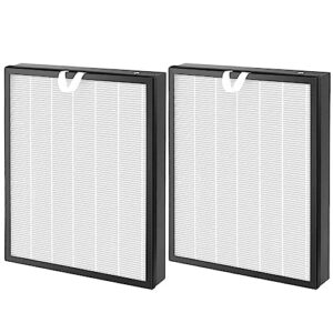 vital 200s replacement filter compatible with levoit vital 200s air puri-fier，3-in-1 h13 true hepa filter and high-efficiency activated carbon filter, part # vital 200s-rf，2 pack，white