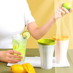 Create Delicious Frozen Treats with this Slushy Maker Cup, Easy Squeeze Design for Homemade Refreshments (ZBBJY23001)