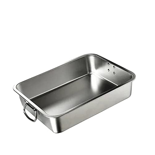 ACULIP Cat Litter Box, Stainless Steel Litter Box Super Big Cat Toilet King Size Giant Cat Sand Box Kitten Special Anti-Splash Huge (Color : 60X40X20)