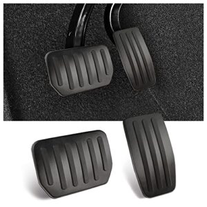 ofband 2pcs anti-slip gas/brake pedal covers compatible with model3/y car pedal cover kit,car accessories for car safety (black)