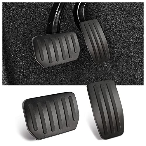 OFBAND 2PCS Anti-Slip Gas/Brake Pedal Covers Compatible with Model3/Y Car Pedal Cover Kit,Car Accessories for Car Safety (Black)