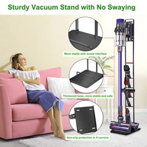 Haturi Vacuum Stand for Dyson V15 V11 V10 V8 V7 V6 & Under Sink Organizers and Storage