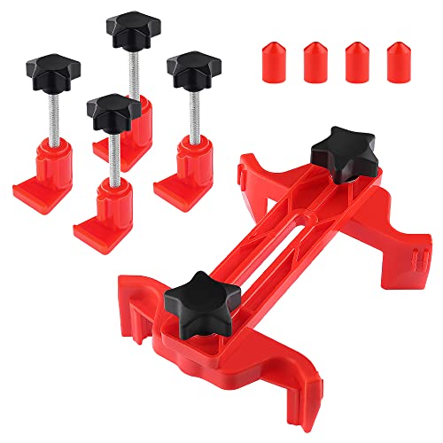 OFBAND 5PCS Dual Cam Clamp Camshaft Kit - Anti Slip Locking Timing Tool Kit for Single Twin Quad Camshaft Clamp Engine - Universal Cam Bearing Tool