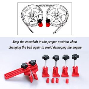 OFBAND 5PCS Dual Cam Clamp Camshaft Kit - Anti Slip Locking Timing Tool Kit for Single Twin Quad Camshaft Clamp Engine - Universal Cam Bearing Tool