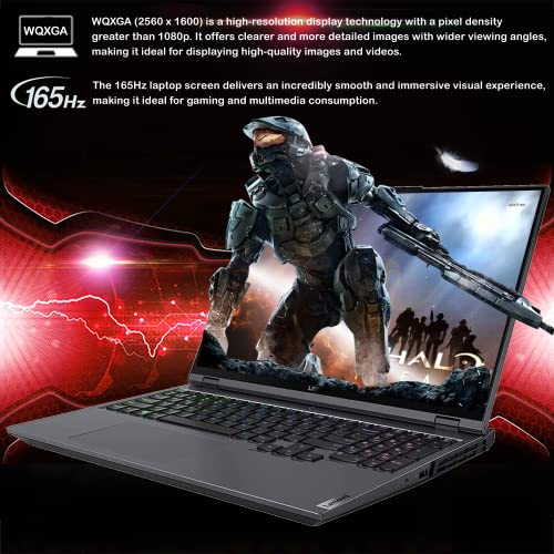Lenovo 2022 Legion 5 Pro 16" WQXGA 165Hz Gaming Laptop, AMD Ryzen 7 5800H, 32GB RAM, 512GB PCIe SSD, NVIDIA GeForce RTX 3070 8G, RGB 4zone Backlit Keyboard, Grey, Win 11, 32GB SnowBell USB Card