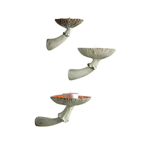 Floating Living Room Mushrooms Shelf Resin Hanging Bathroom More Mounted Shelf Shelves Rustic for Bedroom Wall Floating Crafts and Decoration Kitchen，Dining & Bar