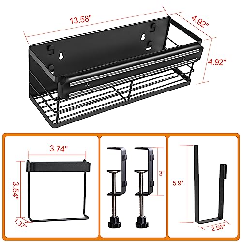 KOCZIL Griddle Caddy for Blackstone 28"/36", Blackstone Caddy Space Saving BBQ Accessories Organize, Grill Caddy for Outdoor Grill, Includes Magnetic Grill Tool Holder, Knife Holder,Paper Towel Holder