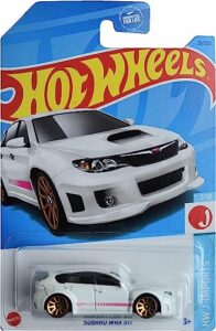 hot wheels subaru wrx sti, hw j-imports 2/10 [white] 21/250