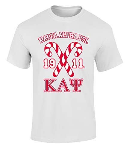 Kappa Alpha Psi Fraternity Canes Graphic Print Short Sleeve T Shirt Red X-Large Regular