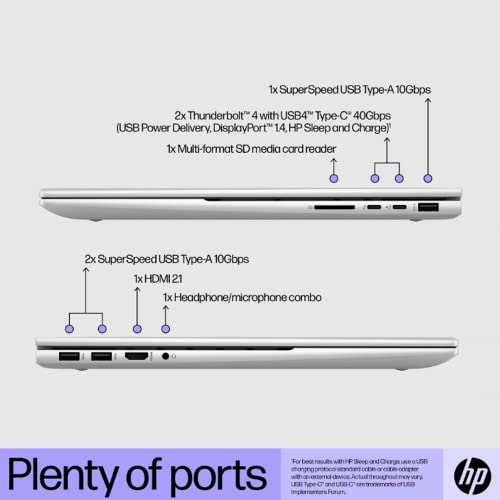 HP Envy Business Laptop, 17.3" FHD Touchscreen Display, Intel Core i7-1260P Processor, 64GB RAM, 2TB SSD, Wi-Fi 6, Backlit Keyboard, SD Card Reader, HDMI, Webcam, Windows 11 Pro, Silver