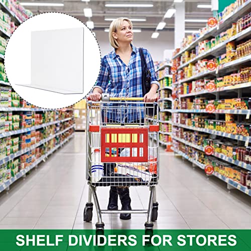 Yardwe 10pcs Partition Plate Clear Shelf Clear Acrylic Shelf Plastic Shelves Closet Divider Shelfs Wood Shelf Dividers Store Storage Rack PVC Side Splitter Goods Classification Board T