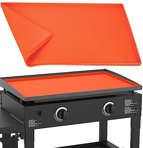 HEYYUMI 28" Griddlel Mat Cover for Blackstone,Grill Mat-Heavy Duty Food Grade Silicone Mat - All Season Cooking Surface Protective Cover (Not fit 28XL/Pro Series)