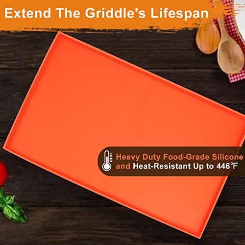 HEYYUMI 28" Griddlel Mat Cover for Blackstone,Grill Mat-Heavy Duty Food Grade Silicone Mat - All Season Cooking Surface Protective Cover (Not fit 28XL/Pro Series)