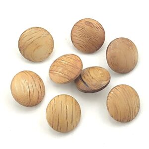 yoogcorett 20pcs brown wooden buttons with metal shank round buttons for sewing diy crafts manual buttons painting scrapbooking handmade making supplies 18mm