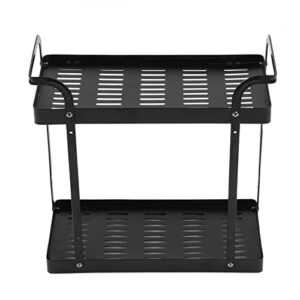 Kitchen Rack, Carbon Steel Beech Home Decoration Wall Rack Sturdy Structure Rustproof for Room