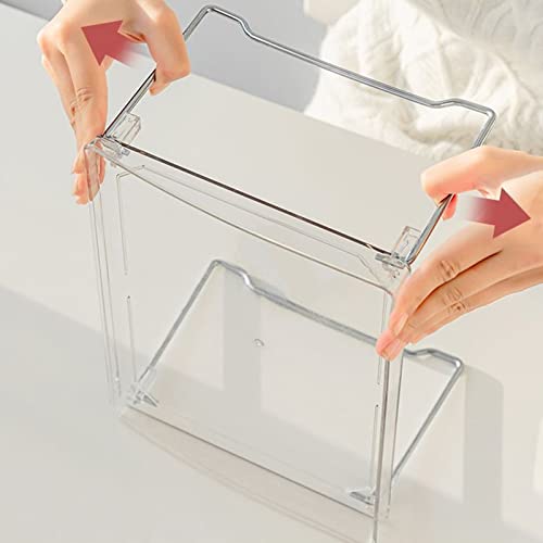 Cryfokt Tabletop Organizer Rack, Durable Plastic Sturdy Stable Structure Transparent Storage Rack for Home (One Tier Free Size)