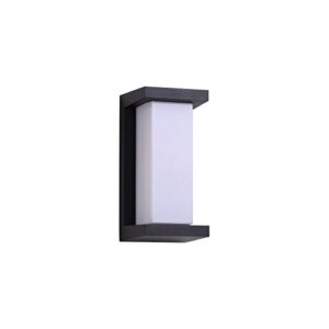 FITORON Outdoor &Indoor Wall Sconce IP65 Waterproof LED Wall Lighting Fixture Black Exterior Waterproof Porch Aluminum Wall Mounted Sconces