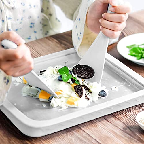 Instant Ice Cream Maker,Rolled Ice Cream Maker - Perfect for Soft Serve Ice Cream,Frozen Yogurt, and More! Food grade stainless steel ice cream roll machine for home use.