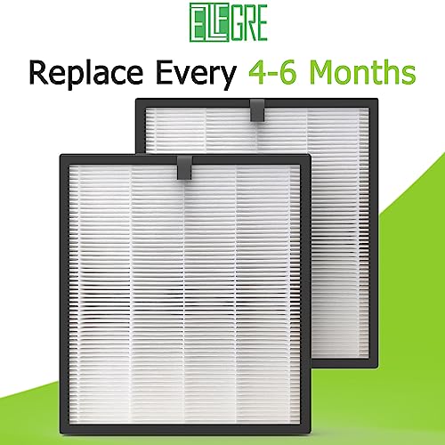 EzLfGre M1 Replacement Filter Fit for YIOU M1 Air Purifier, H13 True HEPA, 2 Pack