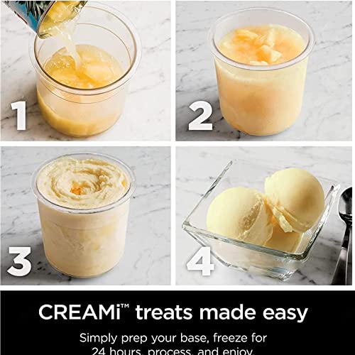 Creami Deluxe Pints, for Extra Bowl for Ninja Creamy, Pint Ice Cream Containers Airtight,Reusable for NC301 NC300 NC299AM Series Ice Cream Maker