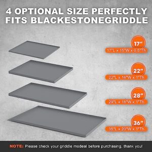 for Blackstone 28 Inch Griddle Mat Buddy, Silicone Grill Mat Protective Cover Accessories for Blackstone Griddle, Heavy Duty Food Grade Protector