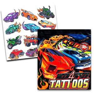 Hot Wheels Color Reveal Toy Cars Playset - Bundle with 6 Hot Wheels Reveal Cars, Plus Need4Speed Tattoos, More | Hot Wheels Gift Set for Kids