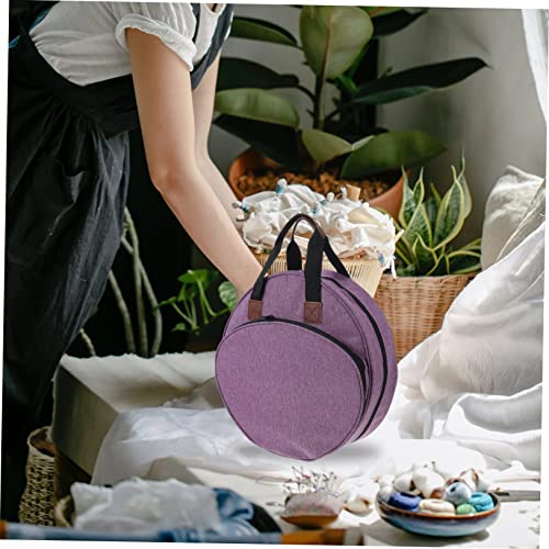 FAVOMOTO 1pc Sewing Storage Bag Knit Tote Bag Embroidery Tools Knitted Tote Bag Embroidery Tools Pouch Embroidery Supplies Storage Tote Sewing Carrying Bag Embroidery Sewing Tool Holder Set