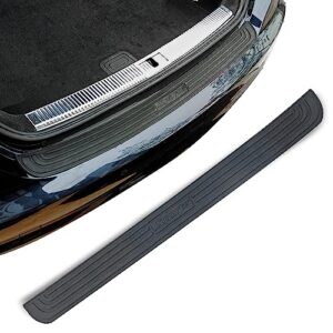 zkfar pack-1 car rear bumper protector, 35in x 2.75in trunk protection strip, car/suv universal anti-scratch trunk exterior accessories (black #sport)