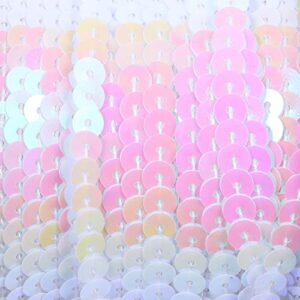 COHEALI 1 Roll of Clothing Sewing Sequins DIY Sequins PVC Sequins for Bag Shoes DIY Material（White）