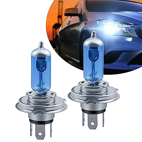 NGHEY Pack-2 H4 Halogen Headlight Bulb, 12V 100W Fog Light Bulbs, Brighter High Beam Low Beam Bulb Replacement for Most Cars SUVs and Trucks (White)