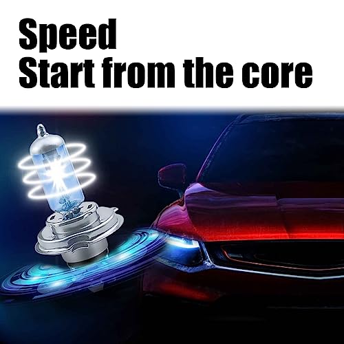 NGHEY Pack-2 H4 Halogen Headlight Bulb, 12V 100W Fog Light Bulbs, Brighter High Beam Low Beam Bulb Replacement for Most Cars SUVs and Trucks (White)