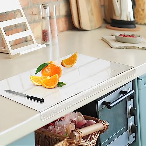 17X13 inch Acrylic Cutting Boards for Kitchen Counter, Non Slip Acrylic Chopping Board Clear Cutting Board for Countertop Kitchen Restaurant