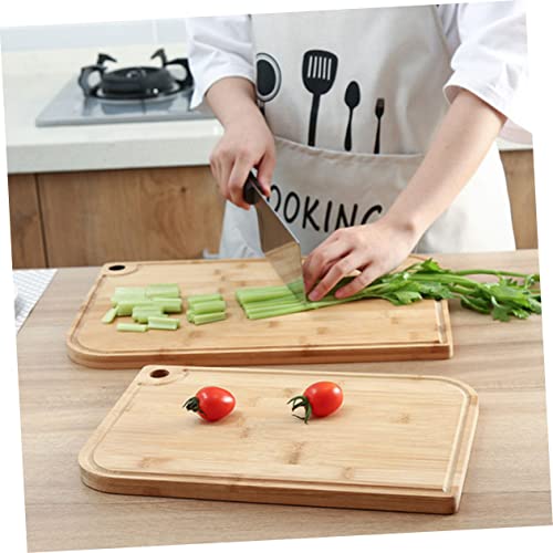 UPKOCH 1pc Cutting Board Wooden Cutting Boards Fruit Trays Fruit Platter Wood Chopping Mats Veggie Tray Vegetable Cutting Wood Pastry Mat Chopping Board Kneading Board Complementary Food