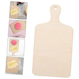 UPKOCH 12pcs DIY Wooden Cutting Board Pizza Accessories Wooden Tray Pizza Cheese Unfinished Wood Cutting Board Pizza Paddle Mini Wooden Chopping Board Unfinished Cutting Board Craft Wood