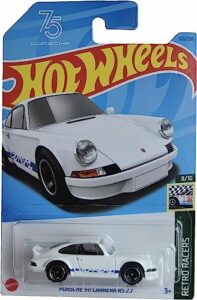 hot wheels porsche 911 carrera rs 2.7, retro racers 8/10 [white]