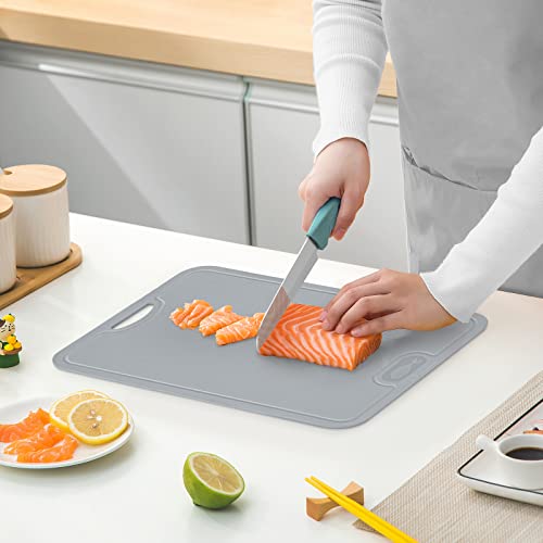 Gintan 9-in-1 Collapsible Cutting Board and TPU Cutting Board, BPA-Free, With Knife,2 Item Bundle