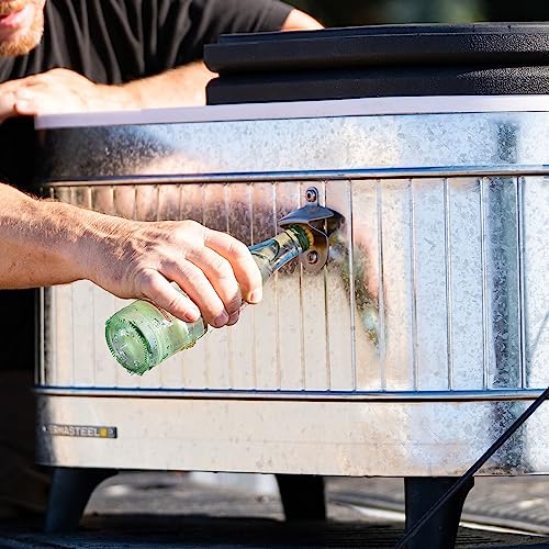 80 Quart Portable Cooler in Galvanized Steel