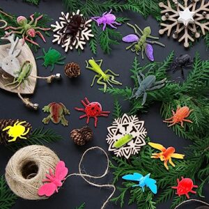 Giantree Mini Insect Figures Toys Set, 20Pcs Plastic Crawling Animals Small Realistic Animal Toys Assorted Animal Insect Figures Playset for Insect Themed Party Halloween Supply