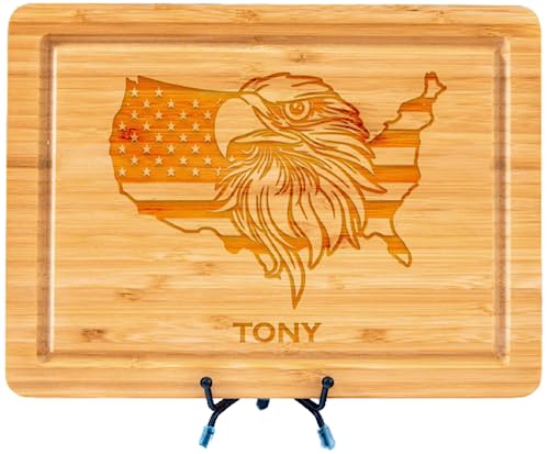 Personalized American Flag Cutting Board, Patriotic Board, 4th of July Board, Gift for Soldiers, Memorial Day Gift, Independence Day Gift