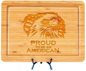 proud to be an american cutting board, patriotic board, 4th of july board, gift for soldiers, memorial day, independence day, flag board