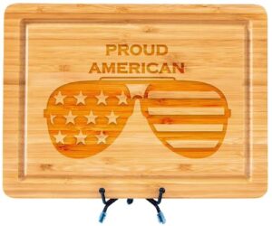 proud american cutting board, patriotic board, 4th of july board, gift for soldiers, memorial day, independence day gift, flag board gift