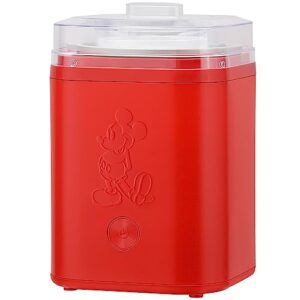 disney mickey mouse 2 quart electric ice cream maker, red, dcm-800rd