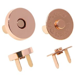mini skater 14mm small rose gold magnetic button clasps snaps closures fastener for sewing projects diy small craft clothing totes handbag leather bags and purses making (6)