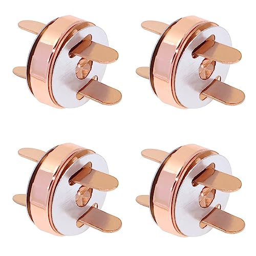 Mini Skater 14mm Small Rose Gold Magnetic Button Clasps Snaps Closures Fastener for Sewing Projects DIY Small Craft Clothing Totes Handbag Leather Bags and Purses Making (6)