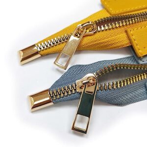 Gift_Source 7.08 inch PU Leather Zipper Metal Zipper Handbag Zippers Non-Separating Close End Zipper Y-Teeth Zipper for Crochet Bags Making, Sewing Accessories and Craft Project